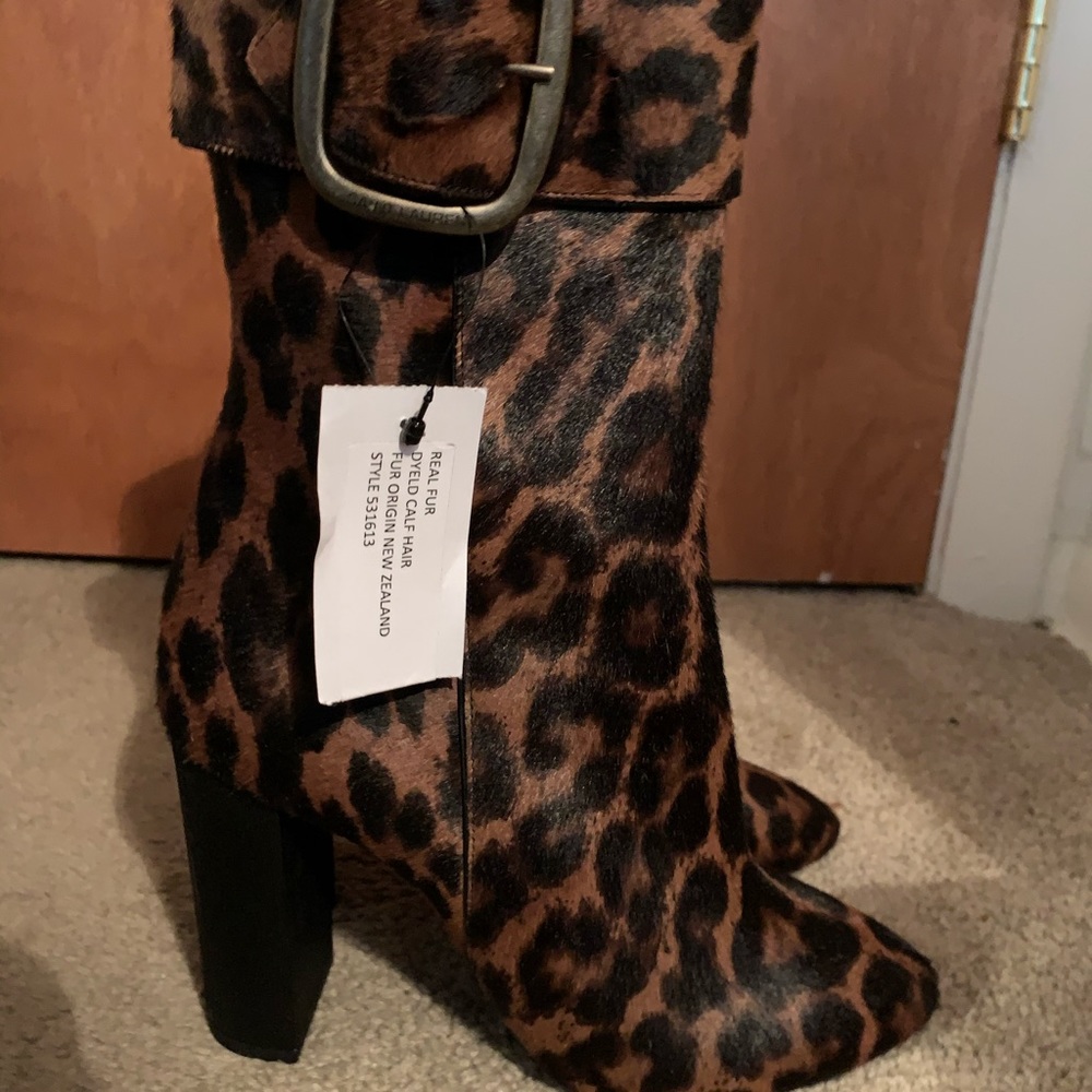 💥SOLD💥 Saint Laurent leopard Joplin Boots sz 39